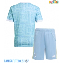 Camisa de time de futebol Juventus Replicas 2º Equipamento Infantil 2025-26 Manga Curta (+ Calças curtas)